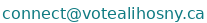 connect at votealihosny dot ca