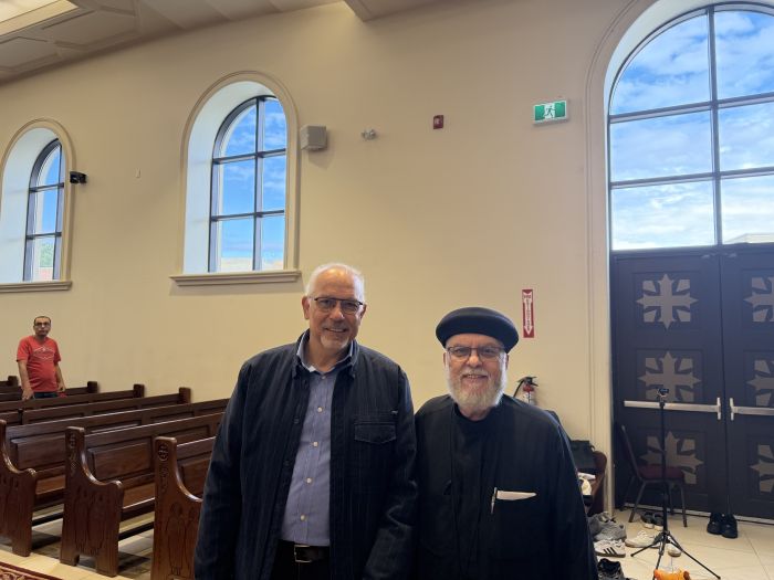 With Father Luke Mitry at Saint Peter and Saint Paul Coptic Orthodox