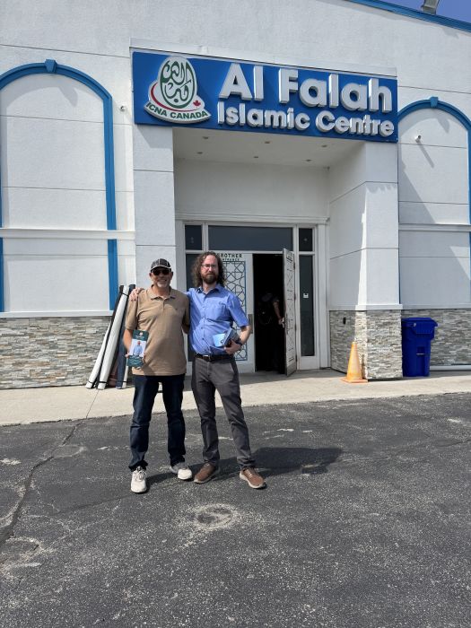 One Friday after prayers with Matt Ray (candidate for Ward 5)