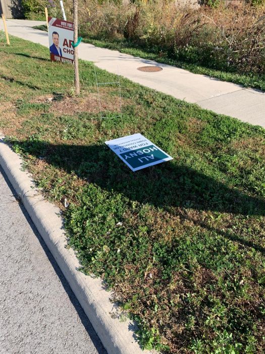 More vandalized and thrown away signs :(