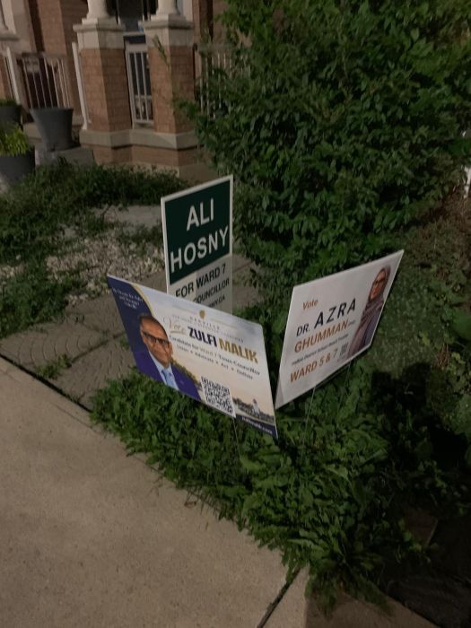 My poor sign almost blocked by other signs :(
I had mine there first by the way ;)