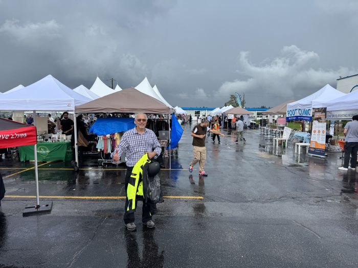 Al Falah Mosque event, I went with the motorcycle and it rained :)